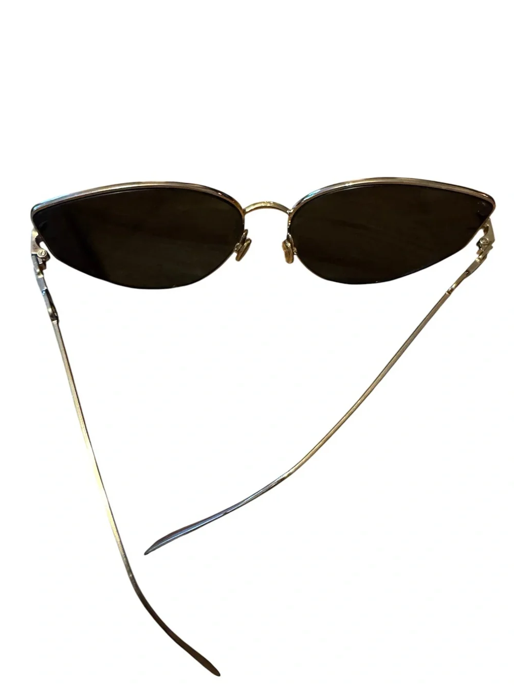 Christian Dior Oval Sunglasses in black and gold ,authentic , never used - Picture 2 of 7